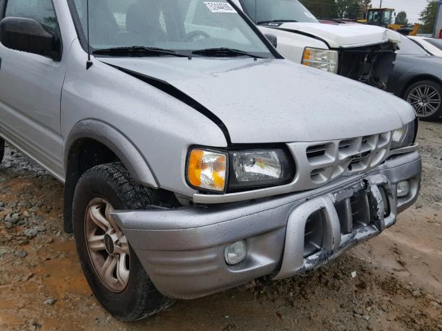 4S2CK57W624339327 - 2002 ISUZU RODEO SPOR SILVER photo 9