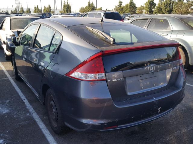 JHMZE2H58AS020330 - 2010 HONDA INSIGHT LX CHARCOAL photo 3