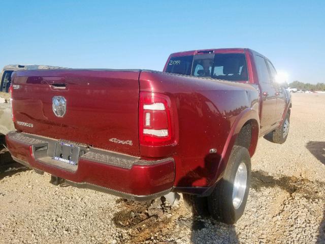 3C63RRJL8KG513597 - 2019 RAM 3500 LARAM MAROON photo 4