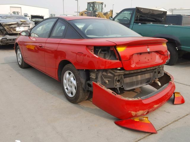 1G8ZY12721Z237077 - 2001 SATURN SC2 RED photo 3