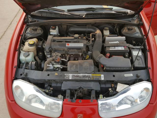 1G8ZY12721Z237077 - 2001 SATURN SC2 RED photo 7