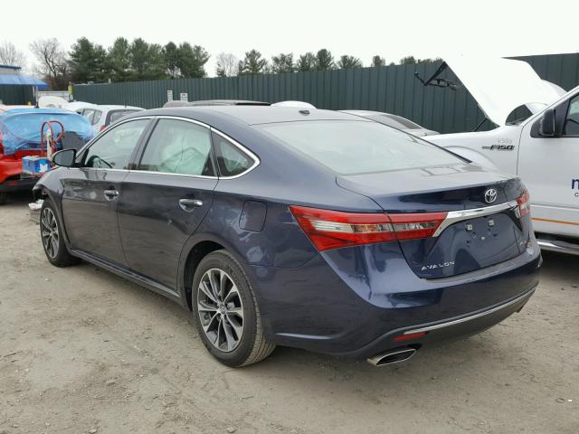 4T1BK1EB3GU225711 - 2016 TOYOTA AVALON XLE BLUE photo 3