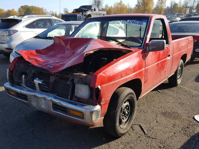1N6SD11S4SC416120 - 1995 NISSAN TRUCK E/XE RED photo 2
