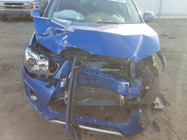 4A4AP3AU3FE010951 - 2015 MITSUBISHI OUTLANDER BLUE photo 9