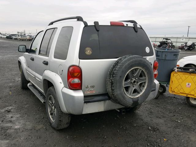 1J4GL38K92W365882 - 2002 JEEP LIBERTY RE SILVER photo 3