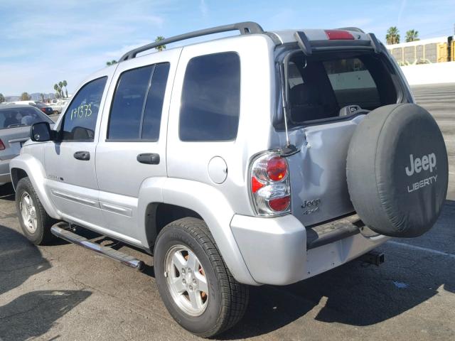 1J8GL58K82W284611 - 2002 JEEP LIBERTY LI SILVER photo 3