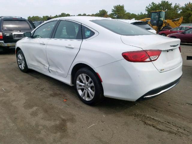 1C3CCCAB3GN102738 - 2016 CHRYSLER 200 LIMITE WHITE photo 3