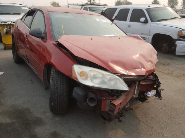 1G2ZF58B874212533 - 2007 PONTIAC G6 VALUE L RED photo 1