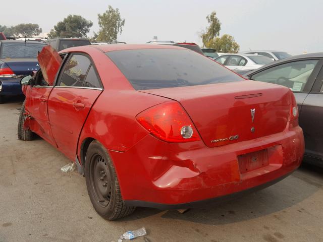 1G2ZF58B874212533 - 2007 PONTIAC G6 VALUE L RED photo 3