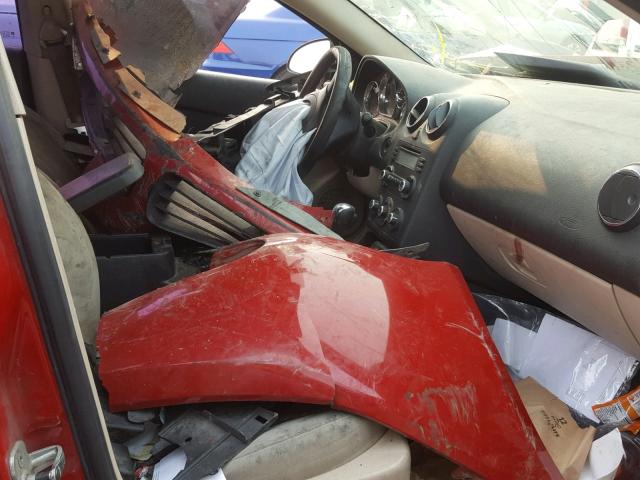 1G2ZF58B874212533 - 2007 PONTIAC G6 VALUE L RED photo 5