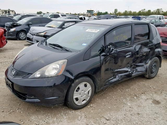 JHMGE8H32DC082412 - 2013 HONDA FIT BLACK photo 2