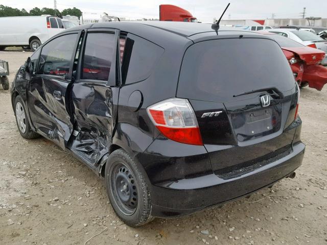 JHMGE8H32DC082412 - 2013 HONDA FIT BLACK photo 3