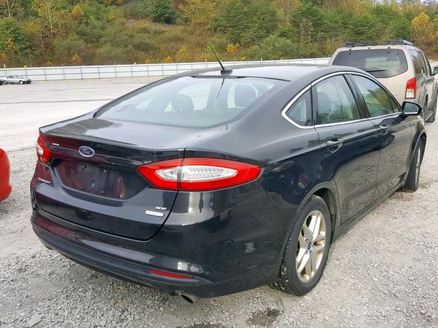 3FA6P0HR8DR236397 - 2013 FORD FUSION SE BLACK photo 4