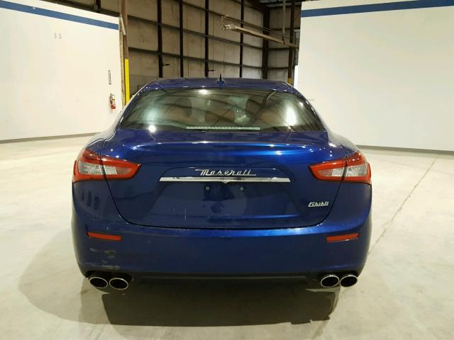 ZAM57XSA1G1179410 - 2016 MASERATI GHIBLI BLUE photo 10