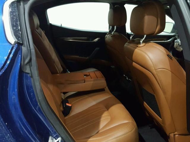 ZAM57XSA1G1179410 - 2016 MASERATI GHIBLI BLUE photo 6