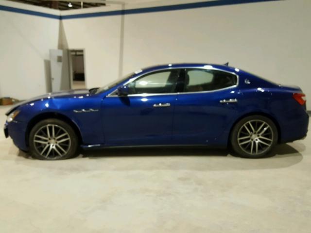 ZAM57XSA1G1179410 - 2016 MASERATI GHIBLI BLUE photo 9