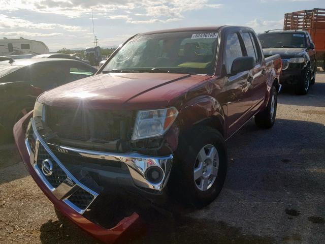 1N6AD07U46C435173 - 2006 NISSAN FRONTIER C RED photo 2