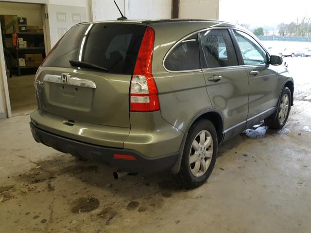 JHLRE38749C013165 - 2009 HONDA CR-V EXL GREEN photo 4