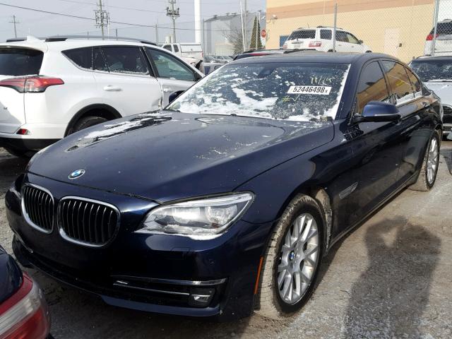 WBAYB6C56ED224443 - 2014 BMW 750 XI BLUE photo 2