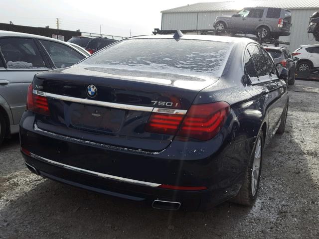 WBAYB6C56ED224443 - 2014 BMW 750 XI BLUE photo 4