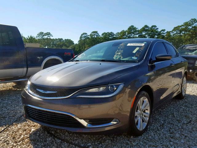 1C3CCCAB3GN102965 - 2016 CHRYSLER 200 LIMITE CHARCOAL photo 2