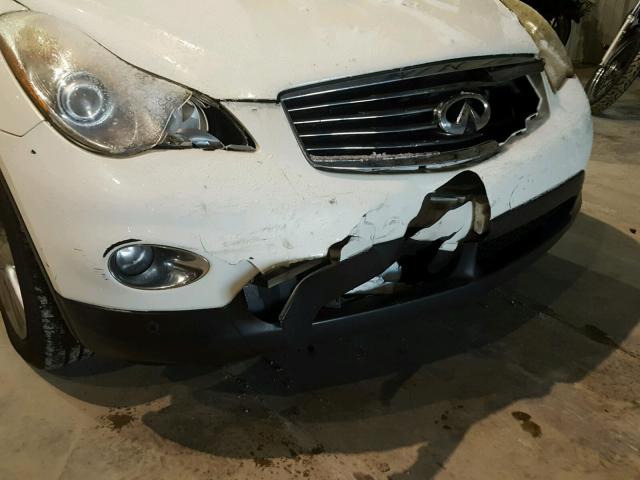 JN1AJ0HR3BM850613 - 2011 INFINITI EX35 BASE WHITE photo 9