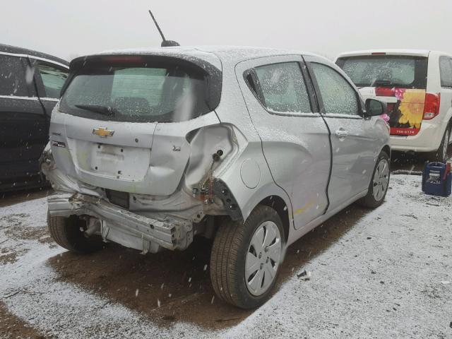 KL8CB6SA9GC633890 - 2016 CHEVROLET SPARK LS SILVER photo 4