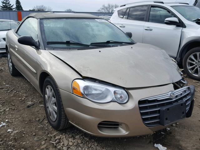 1C3EL45X14N189314 - 2004 CHRYSLER SEBRING LX TAN photo 1