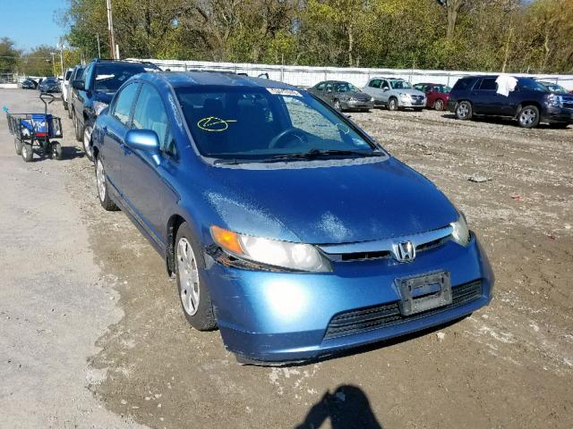 2HGFA16518H518367 - 2008 HONDA CIVIC LX BLUE photo 1