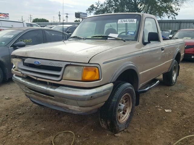 1FTCR11U8PUB21596 - 1993 FORD RANGER GOLD photo 2