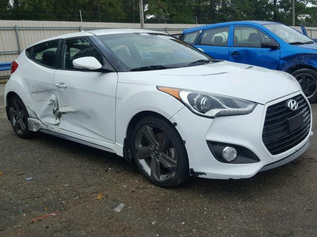 KMHTC6AE7EU191770 - 2014 HYUNDAI VELOSTER T WHITE photo 1