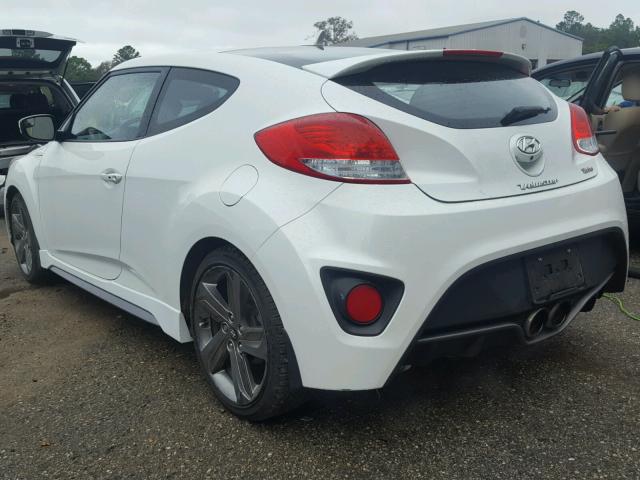 KMHTC6AE7EU191770 - 2014 HYUNDAI VELOSTER T WHITE photo 3