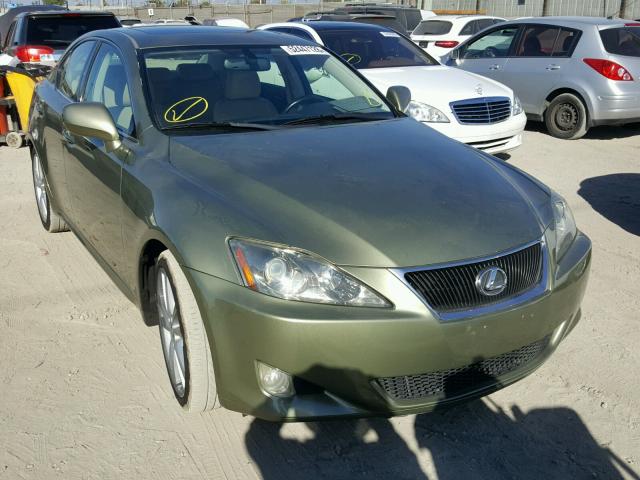 JTHBK262275037196 - 2007 LEXUS IS 250 GREEN photo 1