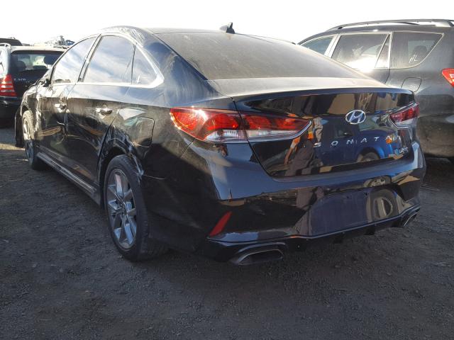 5NPE34AB7JH665437 - 2018 HYUNDAI SONATA SPO BLACK photo 3