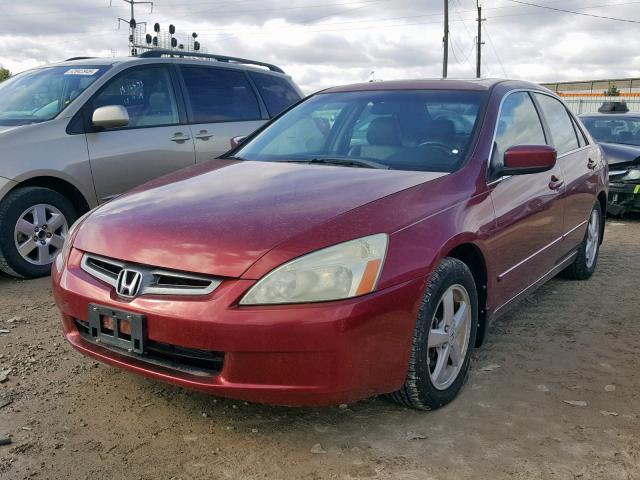 1HGCM56663A080446 - 2003 HONDA ACCORD EX MAROON photo 2