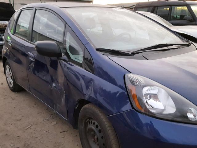 JHMGE8H35BC023061 - 2011 HONDA FIT BLUE photo 9