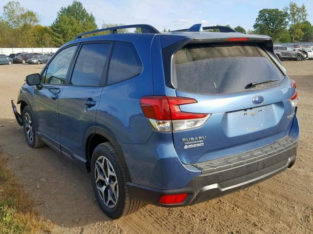 JF2SKAEC8KH431560 - 2019 SUBARU FORESTER P BLUE photo 3