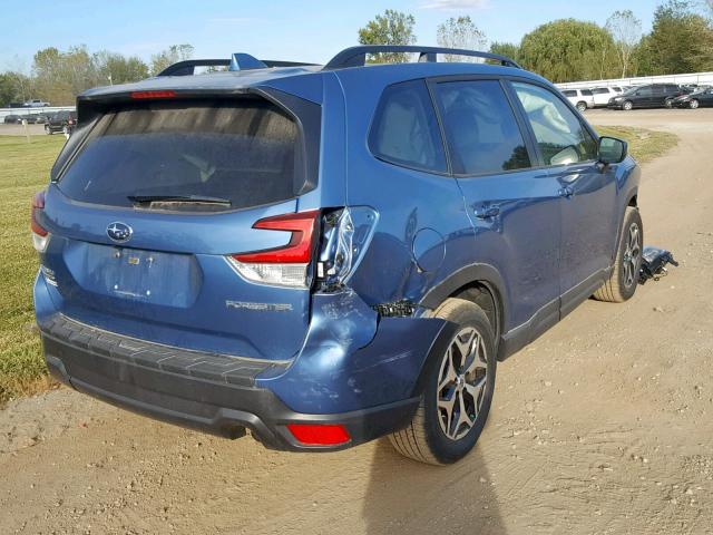 JF2SKAEC8KH431560 - 2019 SUBARU FORESTER P BLUE photo 4