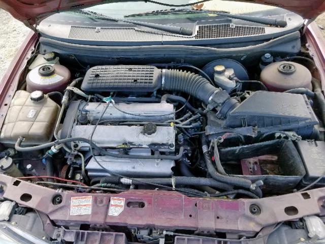 1FAFP6639WK282734 - 1998 FORD CONTOUR LX RED photo 7
