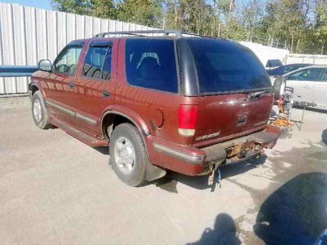 1GNDT13W6W2146566 - 1998 CHEVROLET BLAZER BROWN photo 3