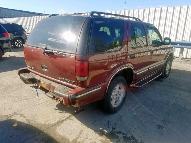 1GNDT13W6W2146566 - 1998 CHEVROLET BLAZER BROWN photo 4