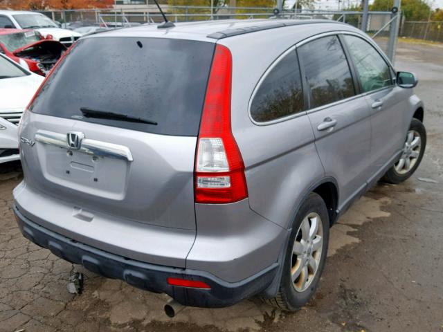 JHLRE48748C019083 - 2008 HONDA CR-V EXL SILVER photo 4