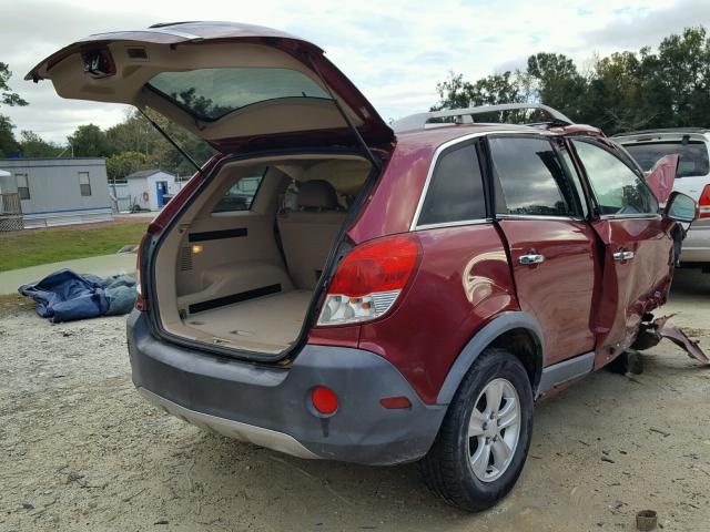 3GSCL33P88S630260 - 2008 SATURN VUE XE BURGUNDY photo 4