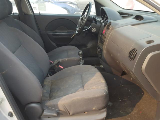 KL1TD66628B048395 - 2008 CHEVROLET AVEO BASE Gümüş foto 5