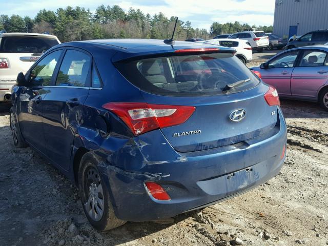 KMHD35LH1GU262535 - 2016 HYUNDAI ELANTRA GT BLUE photo 3