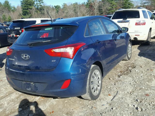 KMHD35LH1GU262535 - 2016 HYUNDAI ELANTRA GT BLUE photo 4