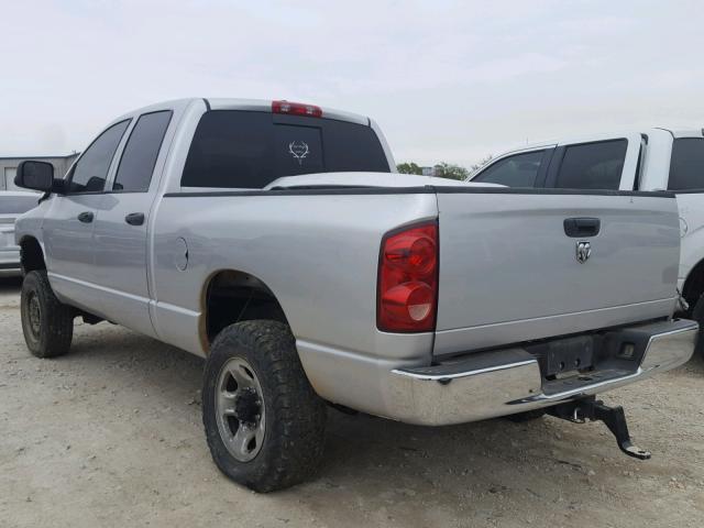 3D7KS28A08G194246 - 2008 DODGE RAM 2500 S SILVER photo 3