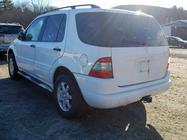 4JGAB54E7WA011075 - 1998 MERCEDES-BENZ ML 320 WHITE photo 3