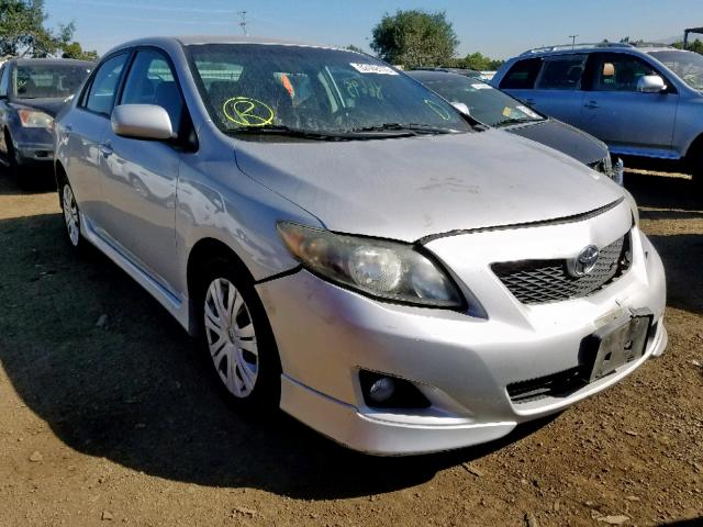 1NXBU40E89Z144509 - 2009 TOYOTA COROLLA BA SILVER photo 1