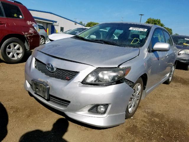 1NXBU40E89Z144509 - 2009 TOYOTA COROLLA BA SILVER photo 2